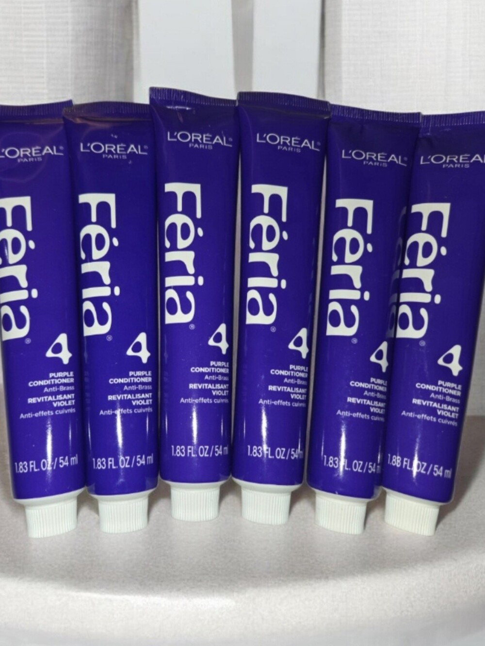 Loreal Feria Anti-Brass Conditioner #4 W/Purple Technology 1.83oz @ New